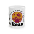 Let's Jump on an Island Coffee Mug – Retro Palm Tree Ceramic Cup (11oz, 15oz)