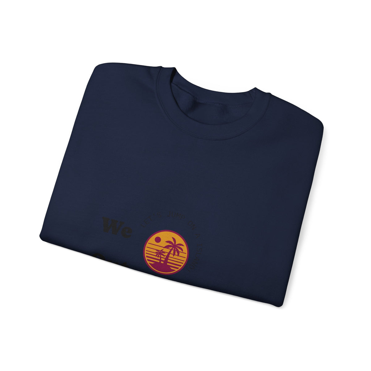 We Out The Bean Crewneck Sweatshirt — Retro Sunset Coffee Vibes