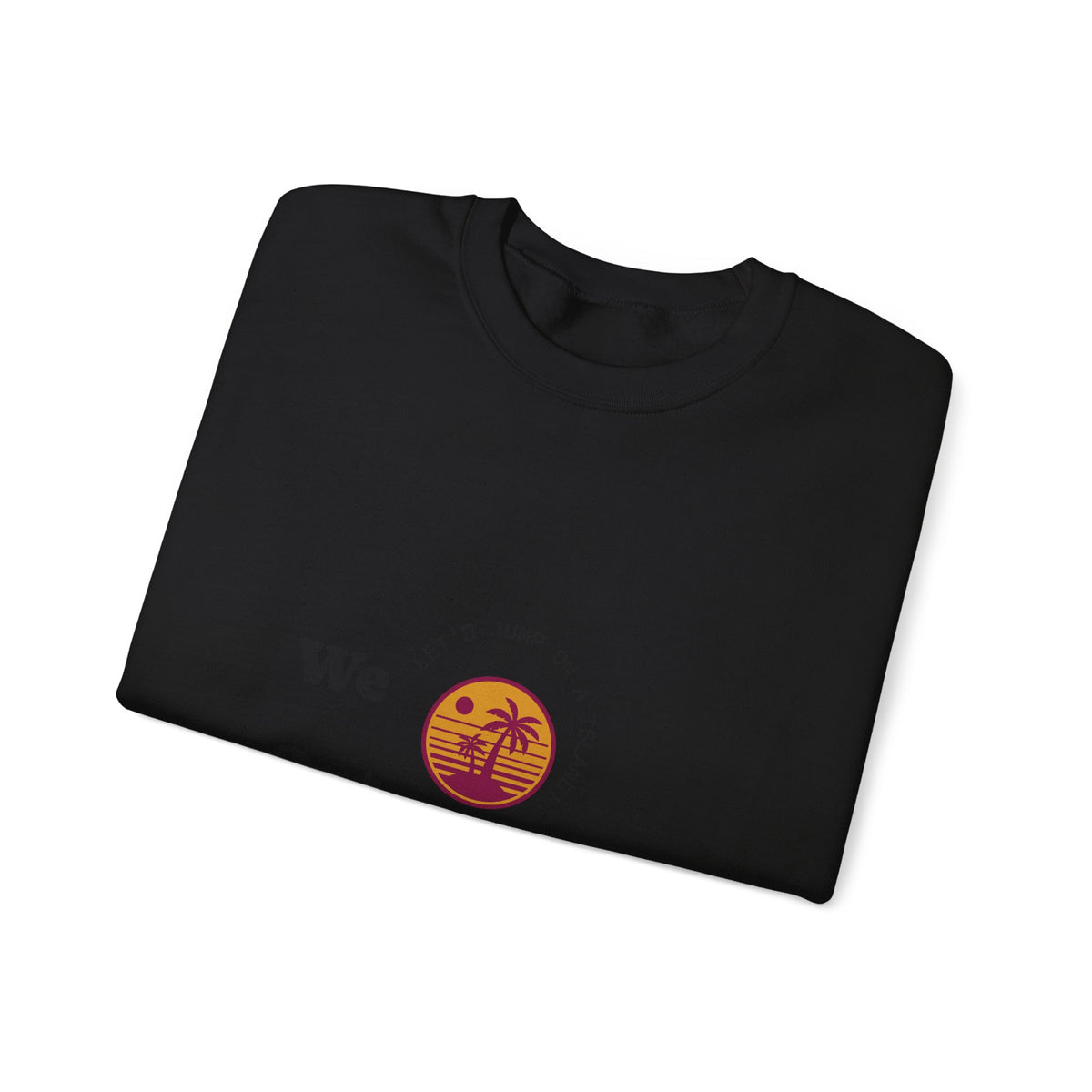 We Out The Bean Crewneck Sweatshirt — Retro Sunset Coffee Vibes
